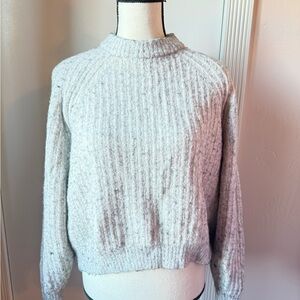 Madewell Light Gray Women's Turtleneck Sweater